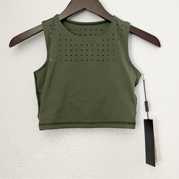 NWT GLYDER Mood Sports Bra Olive X-Small - Picture 5 of 10